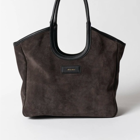 Alf the Label Suede Amy Tote in Camel - Picture 7 of 11